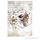 Artikelbild 1 des Artikels “Stamperia Reispapier - Romantic Horses Lady Frame, DIN A4 “