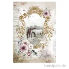 Artikelbild 1 des Artikels “Stamperia Reispapier - Romantic Horses Lake, DIN A4 “