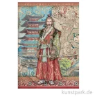 Artikelbild 1 des Artikels “Stamperia Reispapier - Sir Vagabond in Japan Samurai, DIN A4 “