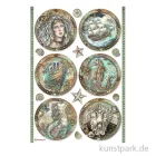 Artikelbild 1 des Artikels “Stamperia Reispapier - Songs of the Sea Rounds, DIN A4 “
