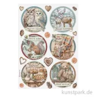 Artikelbild 1 des Artikels “Stamperia Reispapier - The Owl's House 6 Rounds, DIN A4 “