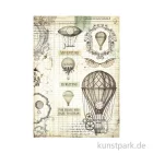 Artikelbild 1 des Artikels “Stamperia Reispapier - Voyages Fantastiques Balloon, DIN A4 “