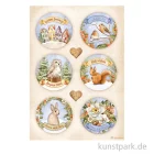 Artikelbild 1 des Artikels “Stamperia Reispapier - Winter Valley Rounds, DIN A4 “