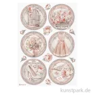 Artikelbild 1 des Artikels “Stamperia Reispapier - You and Me Rounds, DIN A4 “