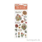 Artikelbild 1 des Artikels “Stamperia Rub On Transferfolie - Furry Friends Flowers “