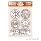 Artikelbild 1 des Artikels “Stamperia Rubber Stamps - Lady Vagabond Lifestyle Enginess, 14 x 18 cm “