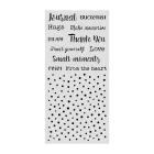 Artikelbild 1 des Artikels “Stamperia Schablone - Cozy Family Writings and Dots, 12 x 25 cm “
