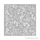 Artikelbild 1 des Artikels “Stamperia Schablone - Forest Branches Pinecones, 18 x 18 cm “