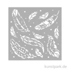 Artikelbild 1 des Artikels “Stamperia Schablone - Herbarium Silvae Feather Pattern, 12 x 12 cm “