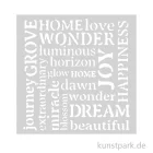 Artikelbild 1 des Artikels “Stamperia Schablone - Hidden Grove Writings, 12 x 12 cm “