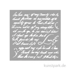 Artikelbild 1 des Artikels “Stamperia Schablone - Masquerade Handwriting, 12 x 12 cm “