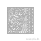 Artikelbild 1 des Artikels “Stamperia Schablone - Orchids and Cats Orchid Pattern, 18 x 18 cm “