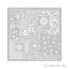 Artikelbild 1 des Artikels “Stamperia Schablone - Sunflower Art Patchwork, 18 x 18 cm “