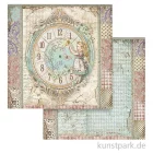 Artikelbild 1 des Artikels “Stamperia Scrappapier - Alice Clock, 30,5x30,5 cm “