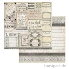 Artikelbild 1 des Artikels “Stamperia Scrappapier - Calligraphy Patchwork of Labels, 30,5x30,5 cm “