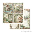Artikelbild 1 des Artikels “Stamperia Scrappapier - Herbarium Silvae 4 Cards, 30,5 x 30,5 cm “