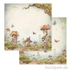 Artikelbild 1 des Artikels “Stamperia Scrappapier - Hidden Grove Mushroom Houses, 30,5 x 30,5 cm “