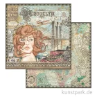 Artikelbild 1 des Artikels “Stamperia Scrappapier - Sir Vagabond Aviator Lady 30,5 x 30,5 cm “