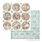 Artikelbild 1 des Artikels “Stamperia Scrappapier - White Christmas Rounds, 30,5 x 30,5 cm “