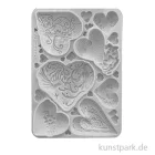 Artikelbild 1 des Artikels “Stamperia Silikon Gießform - Alice in Christmas Simple Hearts, A5 “