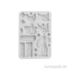 Artikelbild 1 des Artikels “Stamperia Silikon Gießform - Furry Friends Cats, A5 “