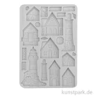 Artikelbild 1 des Artikels “Stamperia Silikon Gießform - Silent Sea Houses and Lighthouse, A5 “