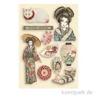 Artikelbild 1 des Artikels “Stamperia Wooden Shapes - Sir Vagabond in Japan Lady, DIN A5 “