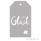 Artikelbild 1 des Artikels “Stanzschablone Anhänger - Viel Glück, 8.5 x 5 cm “