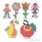 Artikelbild 1 des Artikels “Steckbrett für Bügelperlen - Kinder und Blumen, 6 Stück sortiert “