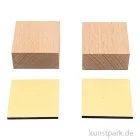 Artikelbild 1 des Artikels “Stempelblock, Holz, Quadratisch, 4 x 4 x 2 cm, 2 Stück “