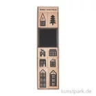 Artikelbild 1 des Artikels “Stempelset - Häuser mit 9 Holzstempeln + Stempelkissen “
