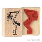 Artikelbild 1 des Artikels “Stempel - Storch mit Ohrenschützer - 4x6 cm “