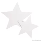Artikelbild 1 des Artikels “Sterne aus Papier, zwei Größen 7-10 cm, ausgestanzt, 40 Stück, weiß “