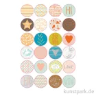 Artikelbild 1 des Artikels “Sticker rund - Hotfoil, selbstkebend, 24 Stück sortiert “