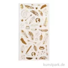 Artikelbild 1 des Artikels “Sticker Transparent mit Gold Folie, Federn “