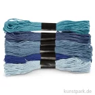 Artikelbild 1 des Artikels “Stickgarn - 1 mm, 6 Bündel sortiert, 12 g 8 m | Blautöne“