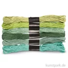 Artikelbild 1 des Artikels “Stickgarn - 1 mm, 6 Bündel sortiert, 12 g 8 m | Grüntöne“
