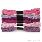 Artikelbild 1 des Artikels “Stickgarn - 1 mm, 6 Bündel sortiert, 12 g 8 m | Lilatöne“