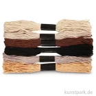 Artikelbild 1 des Artikels “Stickgarn - 1 mm, 6 Bündel sortiert, 12 g 8 m | Naturtöne“