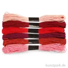 Artikelbild 1 des Artikels “Stickgarn - 1 mm, 6 Bündel sortiert, 12 g 8 m | Rottöne“