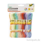 Artikelbild 1 des Artikels “Stickgarn Pastell Set, je 8 m, 52 Stück in 26 Farben “