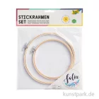 Artikelbild 1 des Artikels “Stickrahmen Set - 2 Holzrahmen + Aida-Stoff, 25 x 49 cm “
