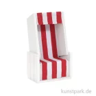Artikelbild 1 des Artikels “Mini Strandkorb - Rot-Weiß, 12x7x4,5 cm “