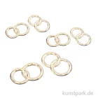 Artikelbild 1 des Artikels “Streuteile - Hochzeit, Ringe, ca. 2 cm, Gold, 6 Stück “
