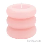 Artikelbild 1 des Artikels “Stumpenkerze - Ringe, Apricot, 7 x 7 cm “