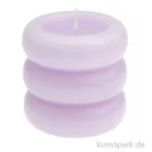 Artikelbild 1 des Artikels “Stumpenkerze - Ringe, Flieder, 7 x 7 cm “