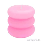 Artikelbild 1 des Artikels “Stumpenkerze - Ringe, Rosa, 7 x 7 cm “
