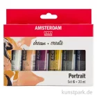Artikelbild 1 des Artikels “Talens AMSTERDAM Acrylfarben Set mit 6 x 20 ml - Portraitfarben “