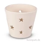 Artikelbild 1 des Artikels “Teelichthalter aus Terracotta mit Sternen, Höhe 6,5 cm “