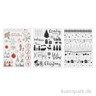 Artikelbild 1 des Artikels “Transfer Rub On 3D -  Merry Christmas, verschiedene Designs, 3 Bogen “
